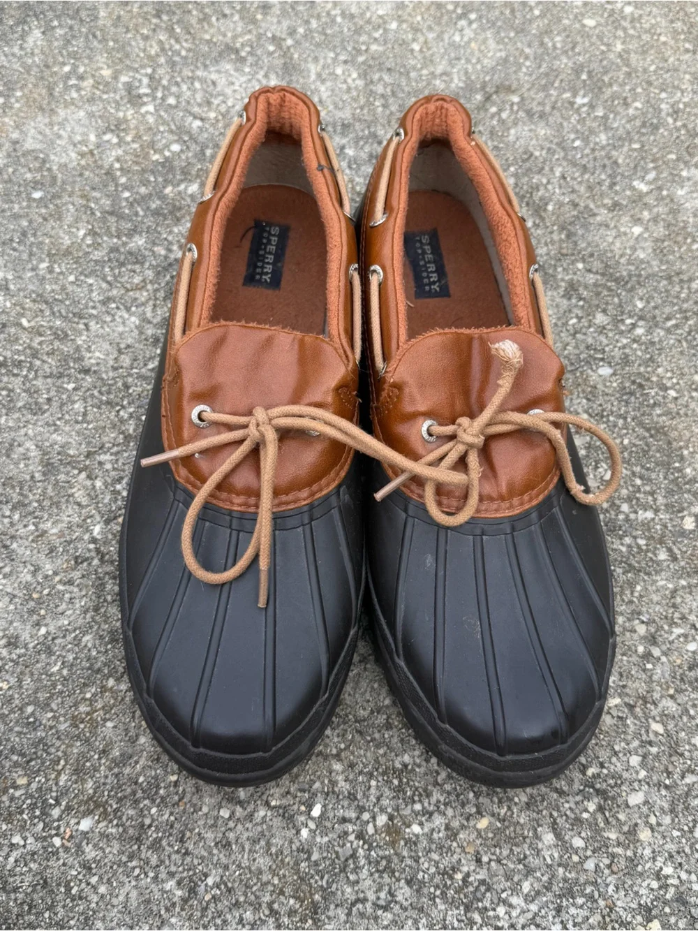 Sperry Top-Sider Duckling Dark Brown STS94051 Waterproof Low Top Duck Boots